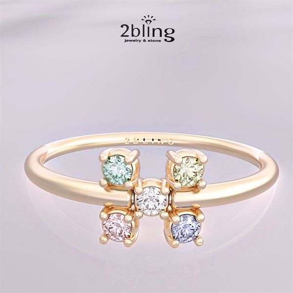  Nhẫn Thiết Kế 18K - Đá Tourmalin - 2BJNTK50 