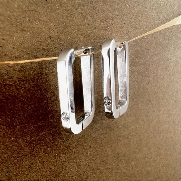  Bông tai thiết kế VOVU - S95 + Đá Moissanite 