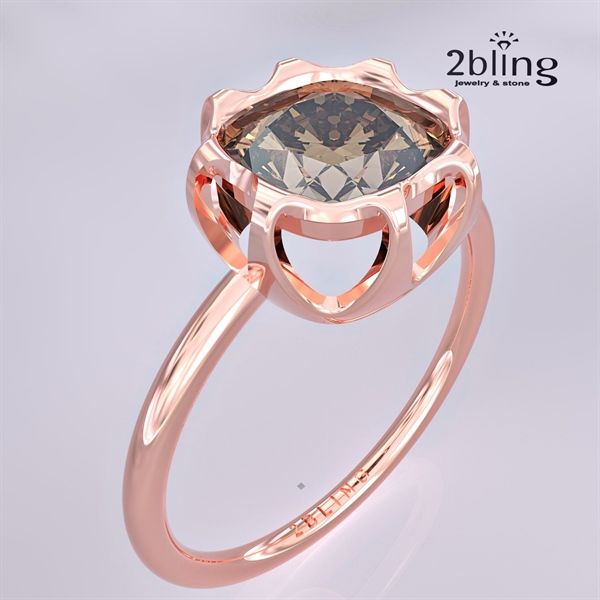  Nhẫn Thiết Kế 18K - Đá Peridot - 2BJNTK40 