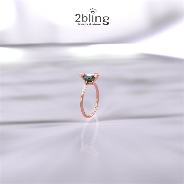  Nhẫn Thiết Kế 18K - Đá Peridot - 2BJNTK41 