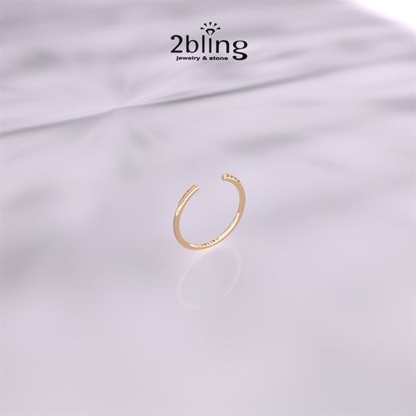  Nhẫn Thiết Kế 18K - Đá Moissanite - 2BJNTK37 