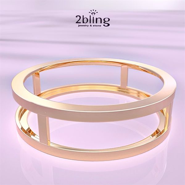  Nhẫn Thiết Kế 14K - Nhẫn 2 Đường Song Song - 2BJNTK25 