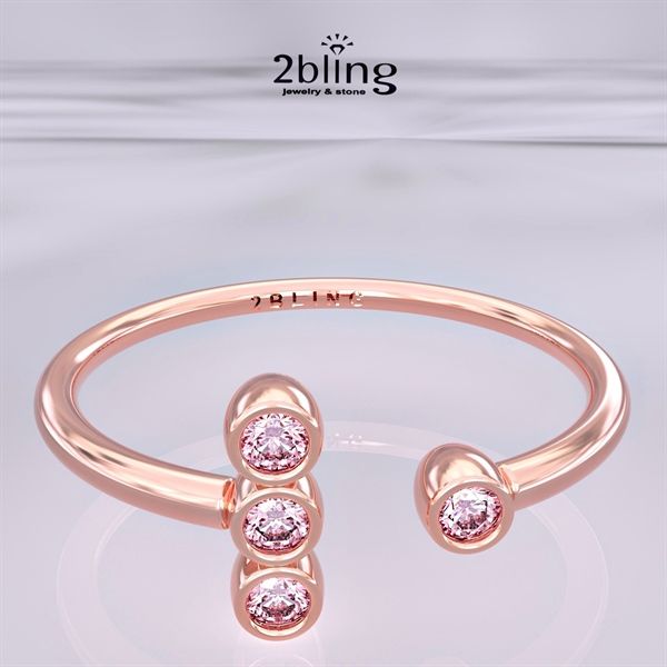  Nhẫn Thiết Kế 18K - Đá Tourmalin - 2BJNTK59 