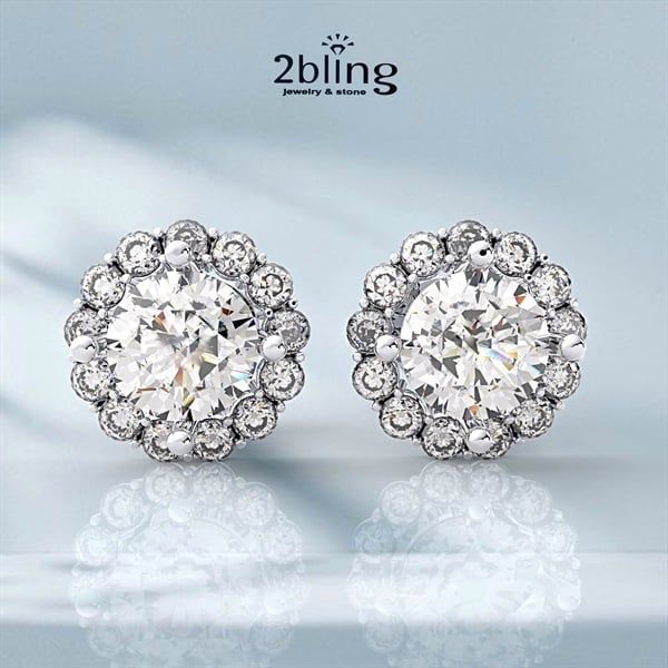  Bông tai nữ moissanite - NONI5 
