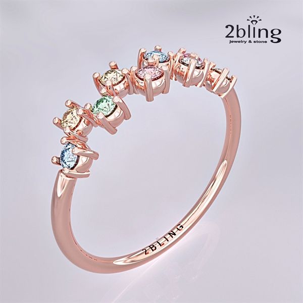  Nhẫn Thiết Kế 18K - Đá Tourmalin - 2BJNTK54 