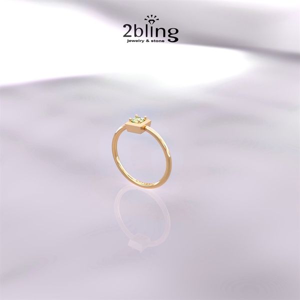  Nhẫn Thiết Kế 18K - Đá Garnet - 2BJNTK36 