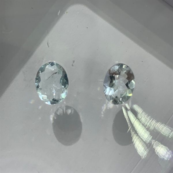  Đá Aquamarine - Oval 6.2x8.3 ly - 1.15 ct 