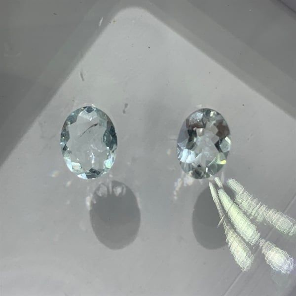  Đá Aquamarine - Oval 6.2x8.3 ly - 1.15 ct 