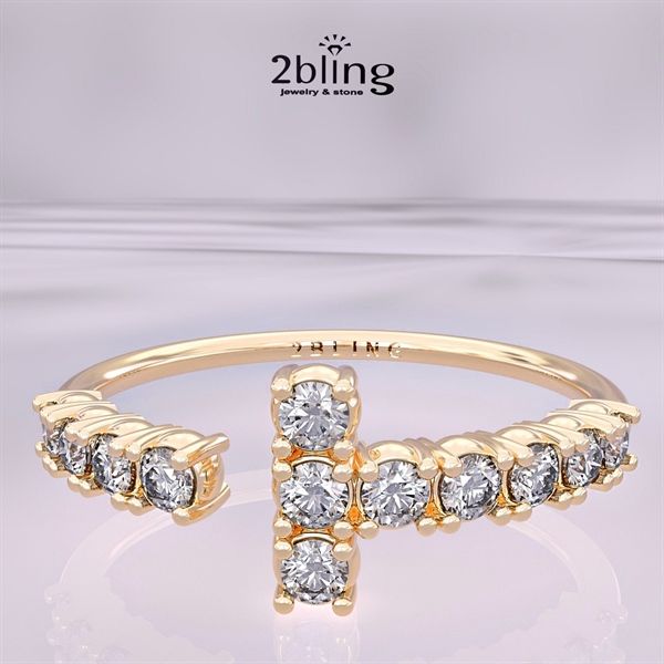  Nhẫn Thiết Kế 18K - Đá Tourmalin - 2BJNTK58 