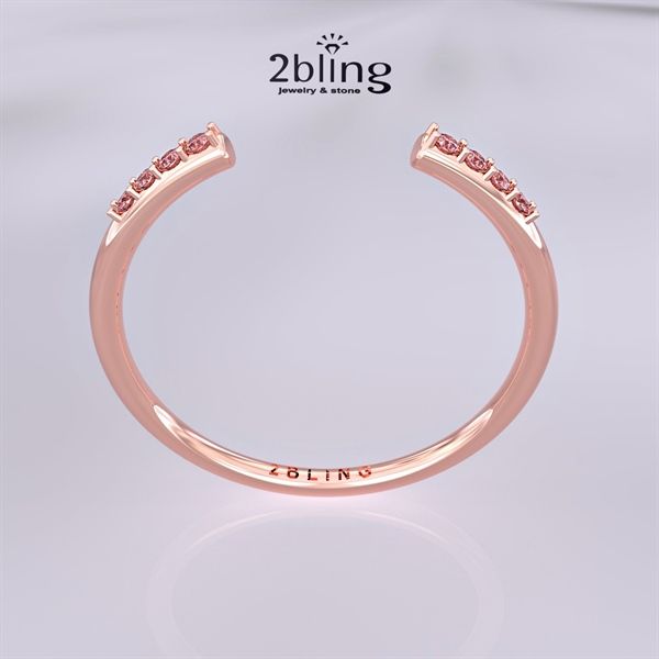  Nhẫn Thiết Kế 18K - Đá Moissanite - 2BJNTK37 