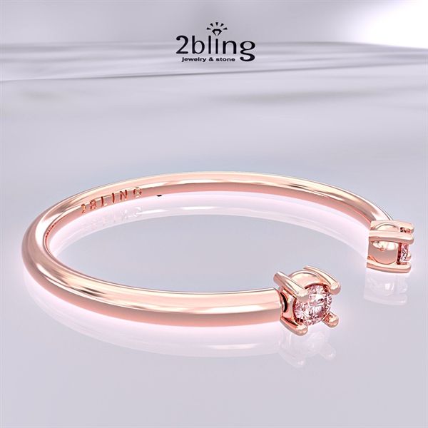  Nhẫn Thiết Kế 18K - Đá Tourmalin - 2BJNTK51 