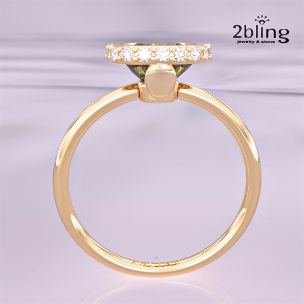  Nhẫn Thiết Kế 18K - Đá Tourmaline - 2BJNTK64 