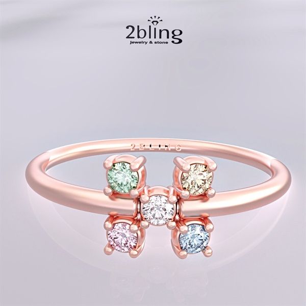  Nhẫn Thiết Kế 18K - Đá Tourmalin - 2BJNTK50 