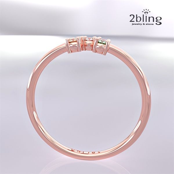  Nhẫn Thiết Kế 18K - Đá Tourmalin - 2BJNTK50 