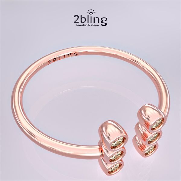  Nhẫn Thiết Kế 18K - Đá Tourmalin - 2BJNTK61 