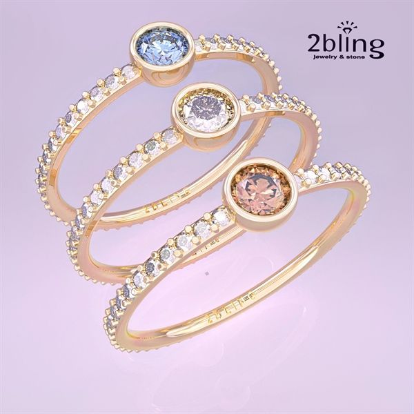  Nhẫn Thiết Kế 18K - Đá Topaz - 2BJNTK44 