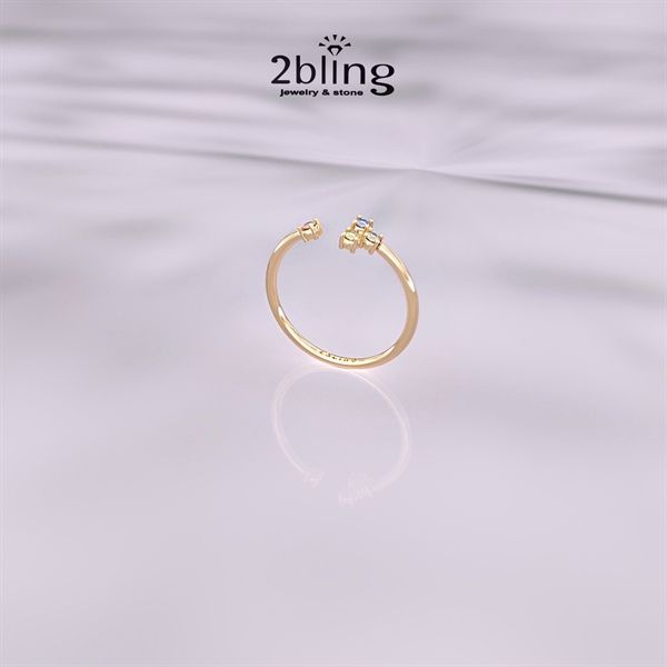  Nhẫn Thiết Kế 18K - Đá Tourmalin - 2BJNTK52 