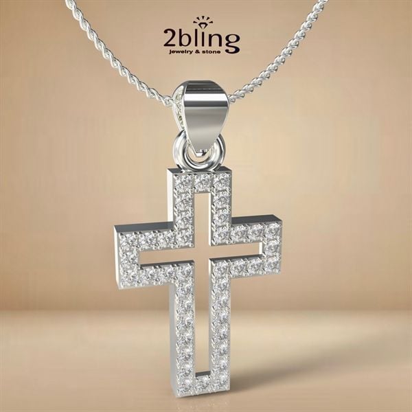  Mặt dây chuyền NONI8 - Thánh Giá đính đá 