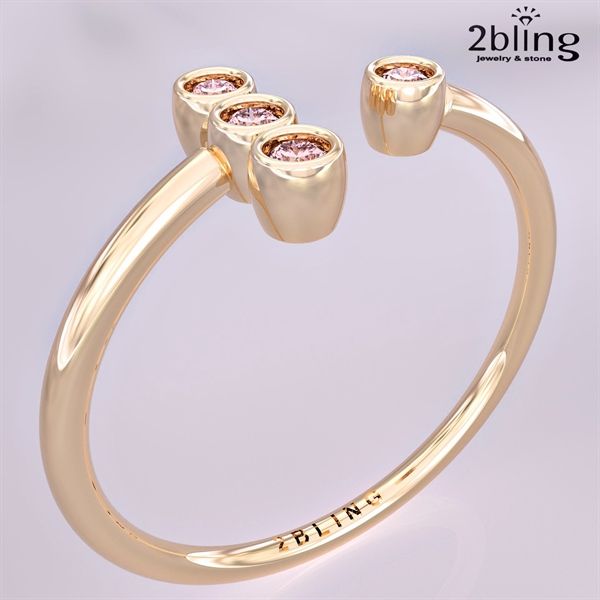  Nhẫn Thiết Kế 18K - Đá Tourmalin - 2BJNTK59 