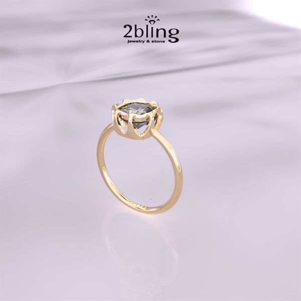  Nhẫn Thiết Kế 18K - Đá Peridot - 2BJNTK40 