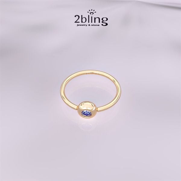  Nhẫn Thiết Kế Vàng 14k - Đá Sapphiare - 2BJNTK08 