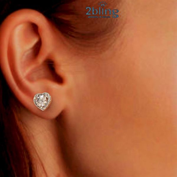  Bông tai bạc cao cấp đá - NONI3 