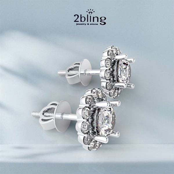  Bông tai nữ moissanite - NONI5 