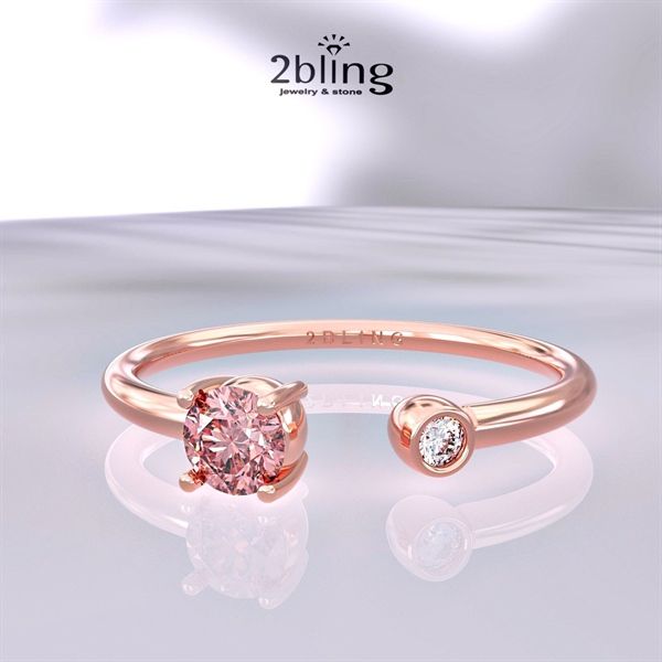  Nhẫn Thiết Kế - Đá Citrine - Garnet - 2BJNTK10 