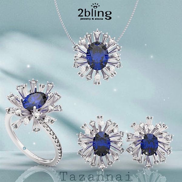  Bộ Lolite - S95 + Đá Lolite + Đá Moissanite 