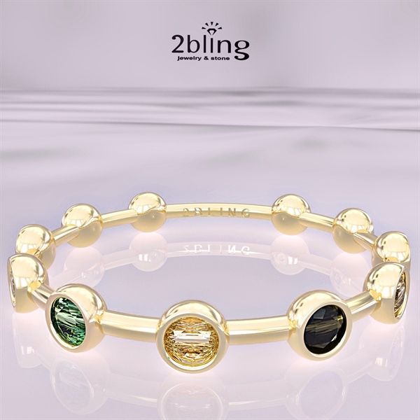  Nhẫn Thiết Kế 18K - Đá Tourmalin - 2BJNTK47 