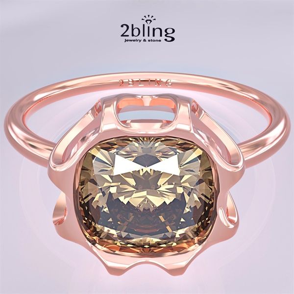  Nhẫn Thiết Kế 18K - Đá Peridot - 2BJNTK40 