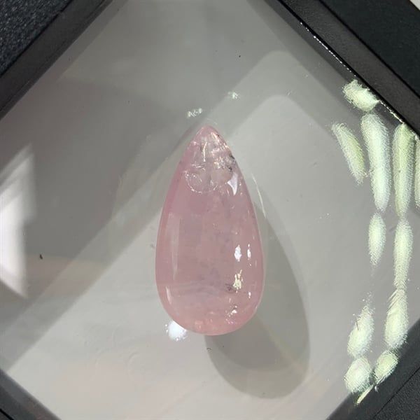  Đá Beryl Giọt nước Hồng 12.3x23.1 ly - 17.20 ct 