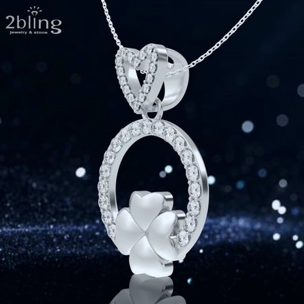  Mặt dây chuyền - Cỏ 4 lá NONI2 