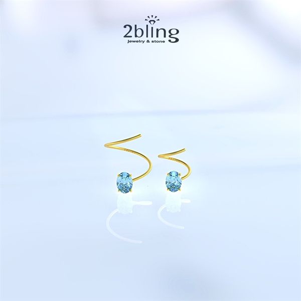  Nhẫn Thiết Kế 18K - Đá Topaz - 2BJNTK43 