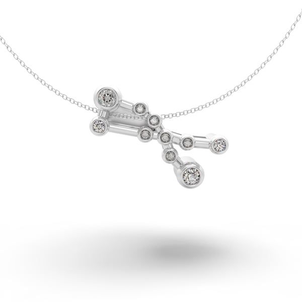  Mặt dây chuyền thiết kế CUHODA Taurus - S95 + Đá Moissanite 