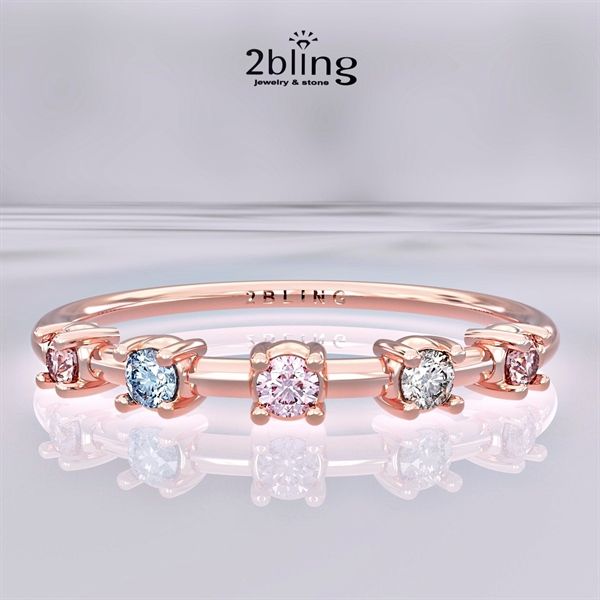  Nhẫn Thiết Kế 18K - Đá Tourmalin - 2BJNTK55 