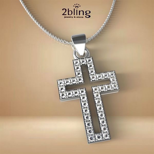  Mặt dây chuyền NONI8 - Thánh Giá đính đá 