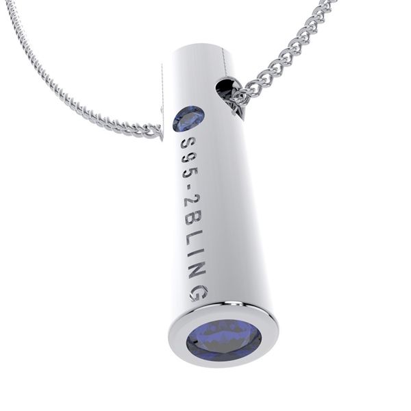  Mặt dây chuyền thiết kế TRO - S95 + Đá Moissanite 