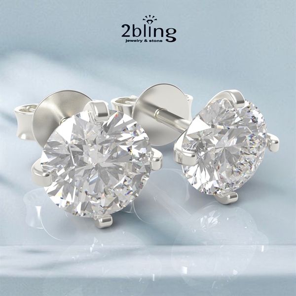  Bông tai NONI7 - 1 hột 6 ly 