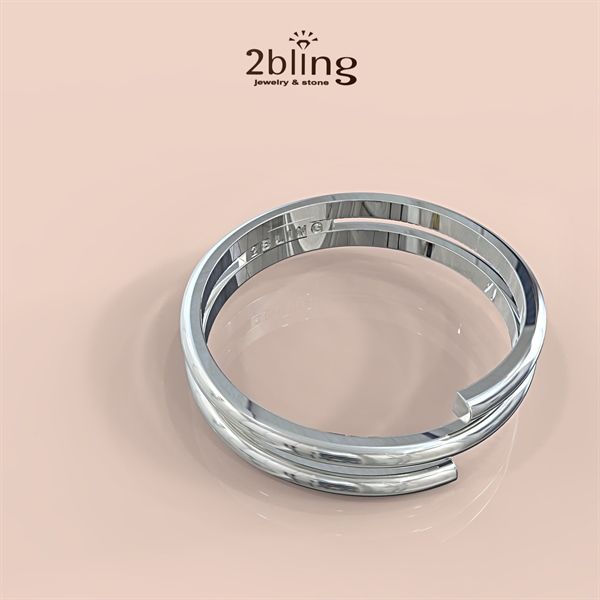  Nhẫn Thiết Kế 14K - Nhẫn 3 Vòng - 2BJNTK26 