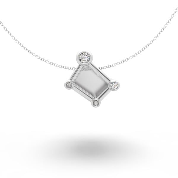  Mặt dây chuyền thiết kế CUHODA Libra - S95 + Đá Moissanite 