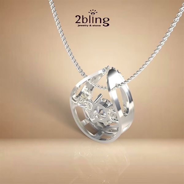  Mặt dây chuyền NONI 13 - Giọt nước đính đá 