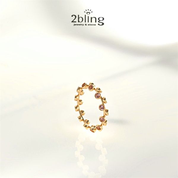  Nhẫn Thiết Kế 18K - Đá Tourmalin - 2BJNTK46 