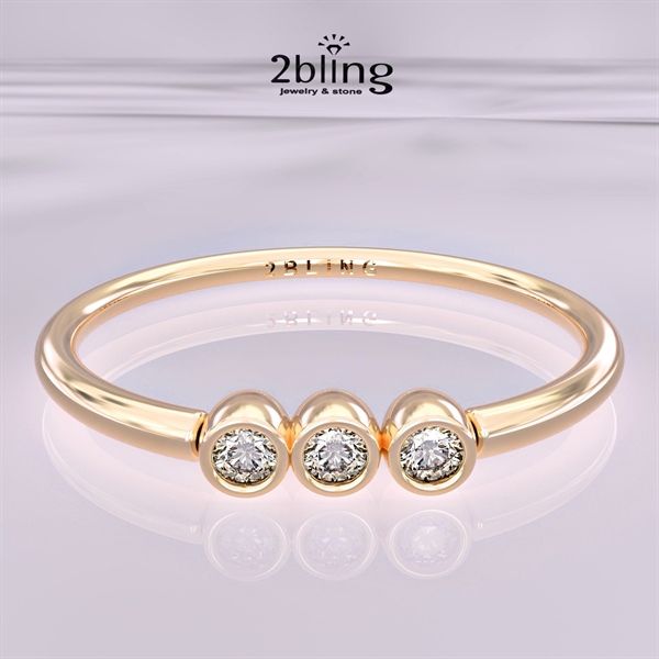  Nhẫn Thiết Kế 18K - Đá Tourmalin - 2BJNTK60 