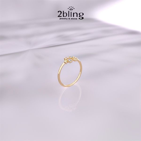  Nhẫn Thiết Kế 18K - Đá Tourmalin - 2BJNTK53 