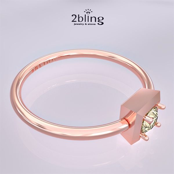  Nhẫn Thiết Kế 18K - Đá Garnet - 2BJNTK36 