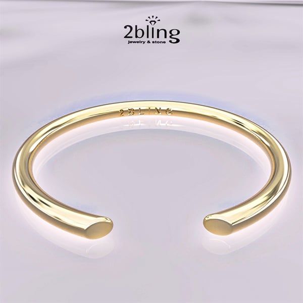  Nhẫn Thiết Kế 18K - Nhẫn Mở Trơn - 2BJNTK67 