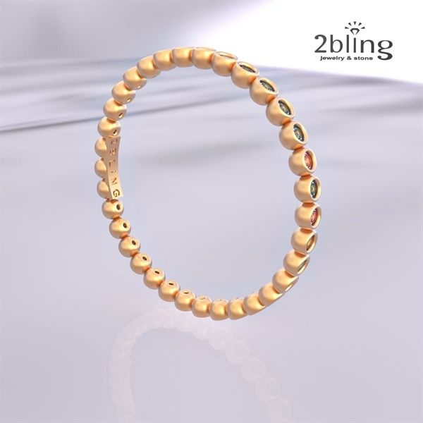  Nhân Thiết Kế 18K - Đá Tourmalin - 2BJNTK49 