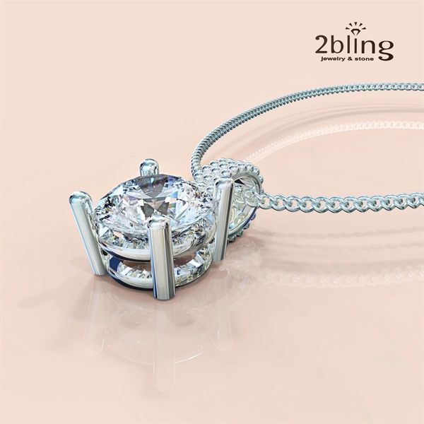  Mặt dây chuyền thiết kế 18K - SP000533 