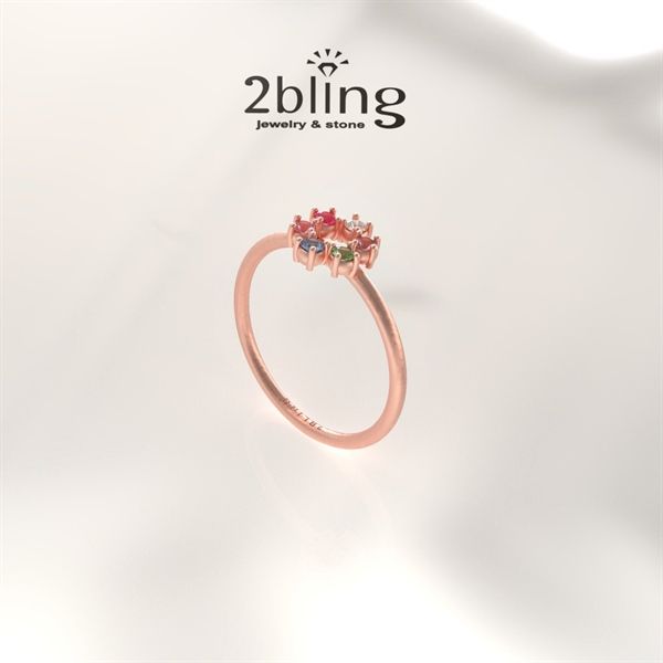  Nhẫn Thiết Kế 18K - Đá Citrine - 2BJNTK28 